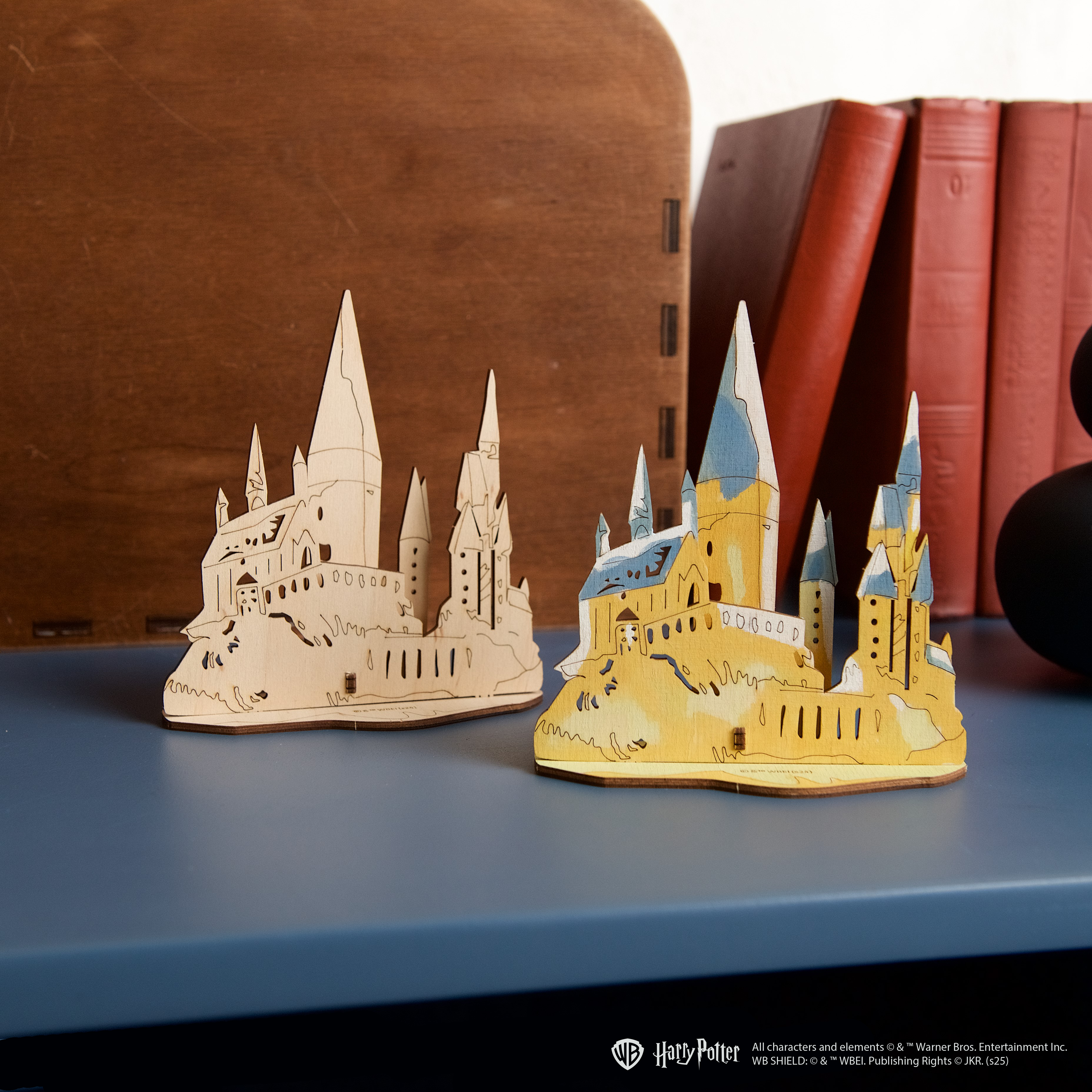 ugears-hogwarts-castle-modello-3d-in-legno-da-colorare-harry-potter image 6