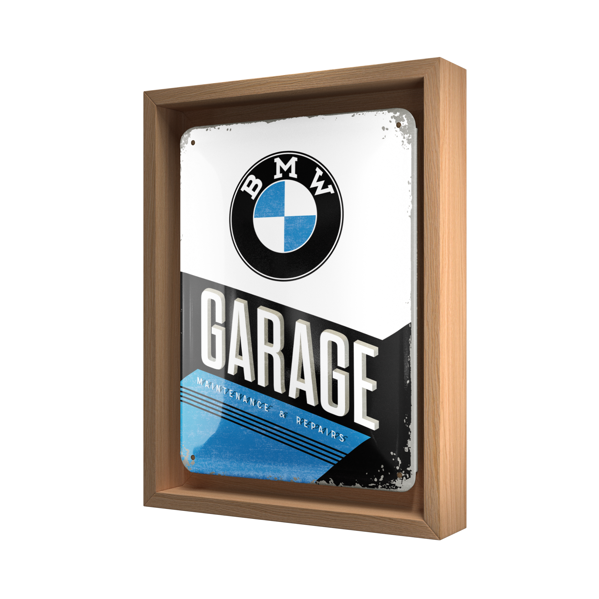 bmw-garage-n-frame-s-edition-nostalgic-art-cornice-rovere-18-5x24-cm image 1