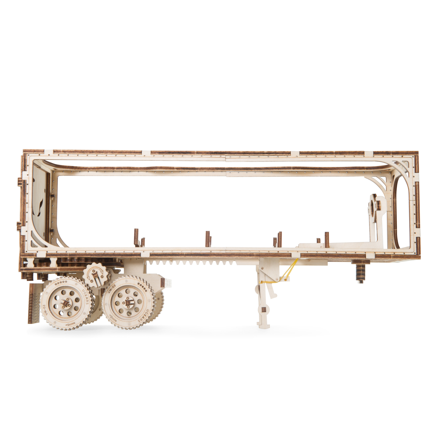 ugears-heavy-boy-truck-vm-03-trailer-rimorchio-meccanico-in-legno-da-costruire image 3