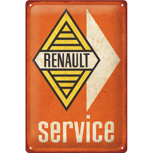 nostalgic-art-renault-service-targa-in-metallo-20x30-cm image 1