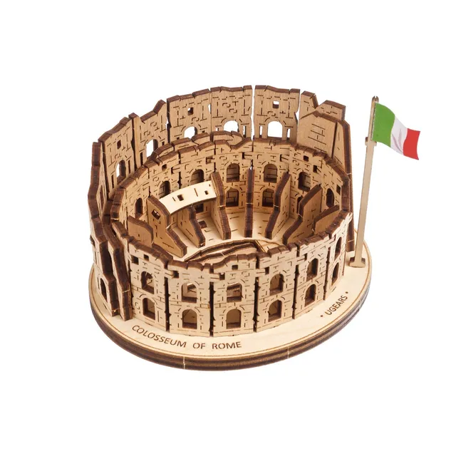 ugears-colosseo-di-roma-puzzle-3d-in-legno-meccanico image 1