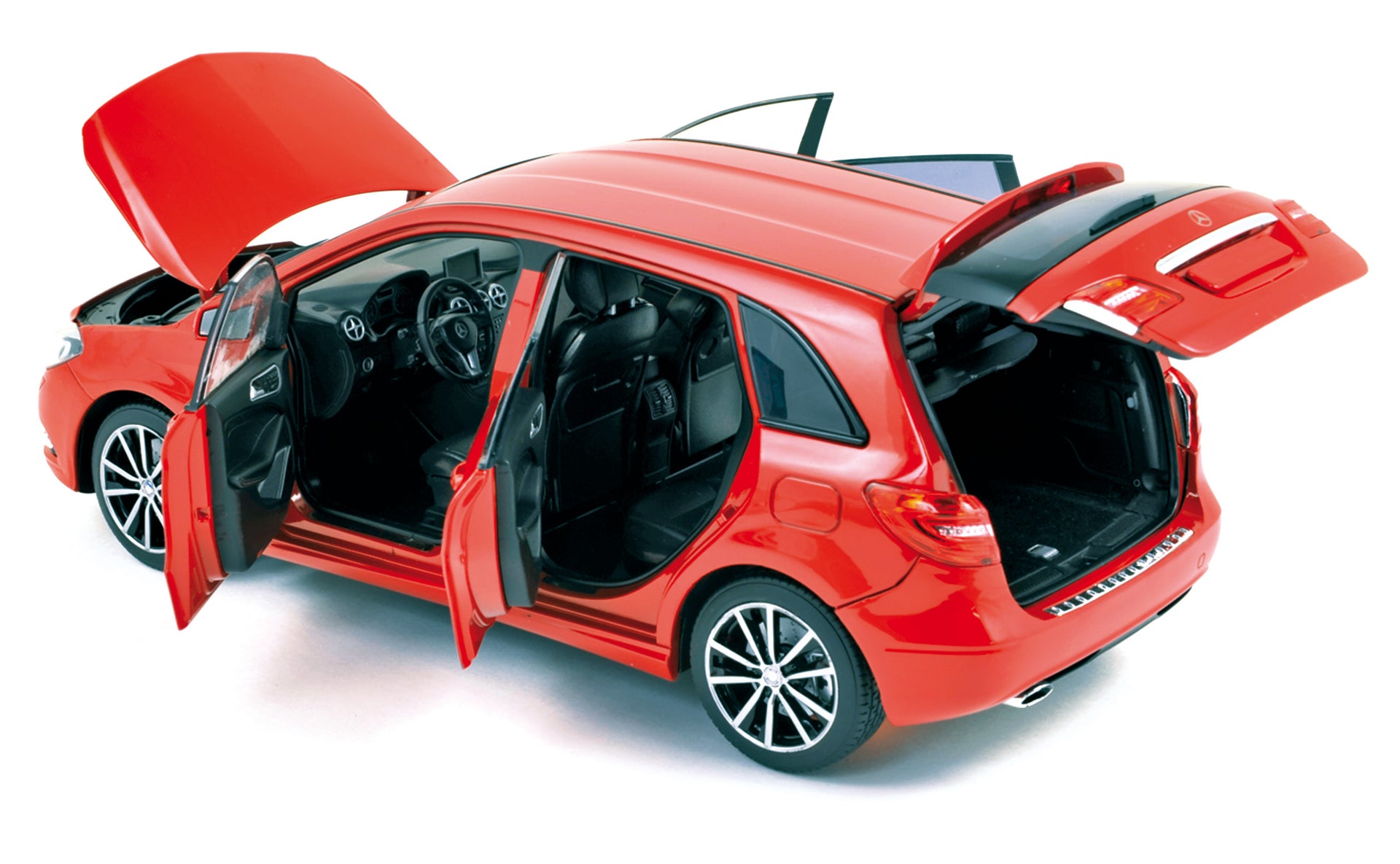 norev-mercedes-benz-b-klasse-2011-rossa-1-18-edizione-limitata-1000-pz-modellino image 1