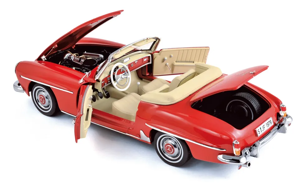 norev-mercedes-benz-190-sl-1957-modellino-auto-1-18-rosso image 1