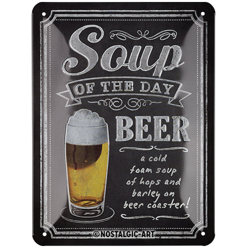 nostalgic-art-soup-of-the-day-targa-in-metallo-15x20-cm image 1