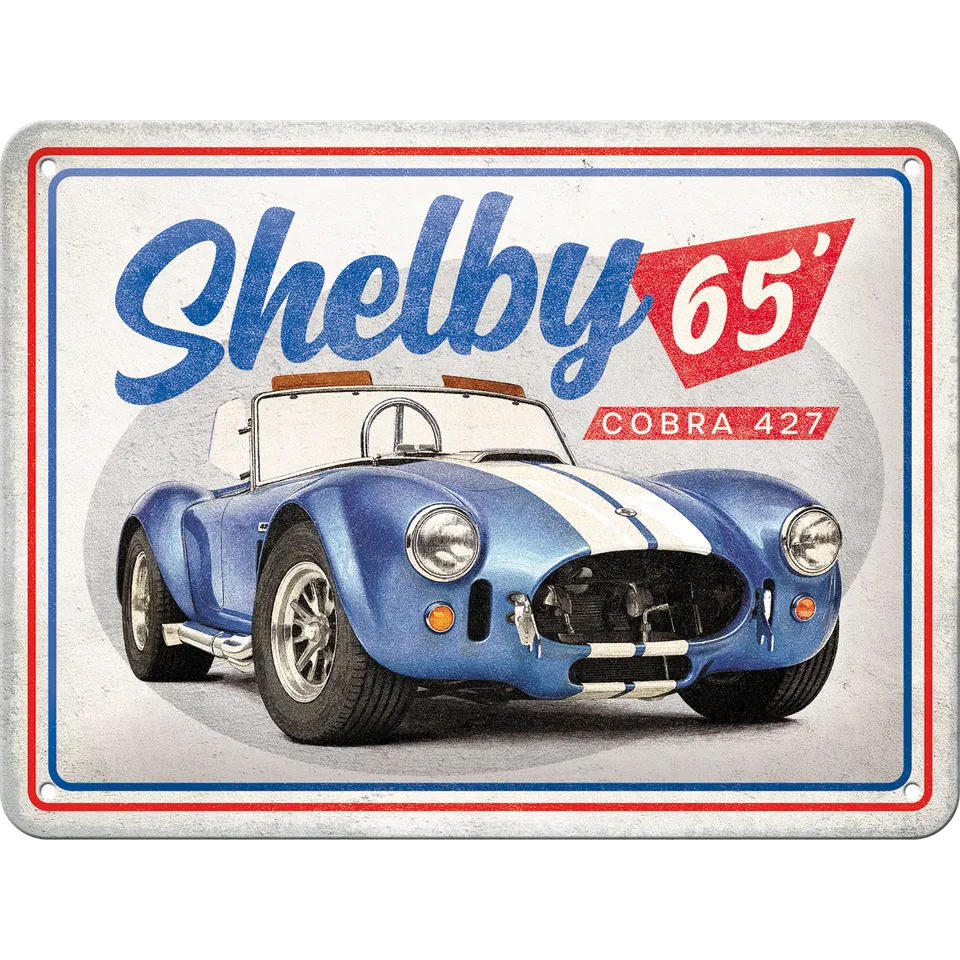 nostalgic-art-shelby-cobra-427-targa-in-metallo-15x20-cm-2 image 1