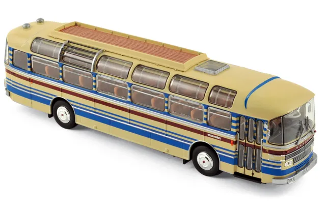 norev-saviem-s53m-1970-1-43-modellino-autobus-crema image 1