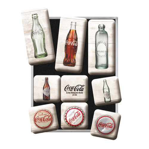 nostalgic-art-coca-cola-bottle-timeline-set-magneti-7x9x2-cm image 2
