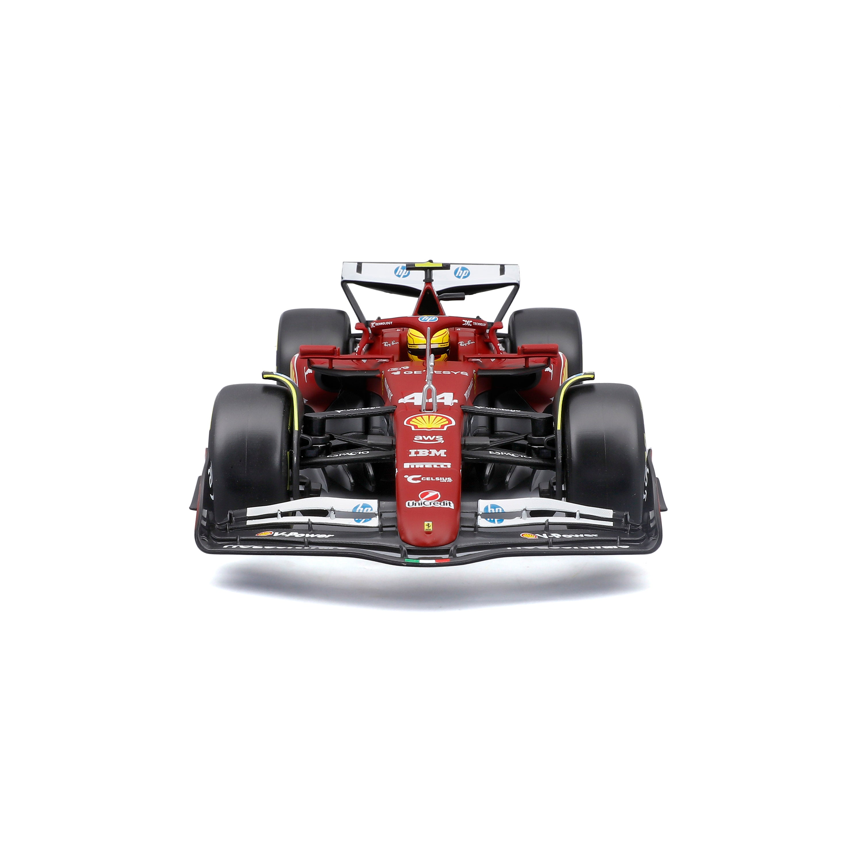 bburago-ferrari-sf-25-lewis-hamilton-44-f1-2025-modellino-1-18 image 4