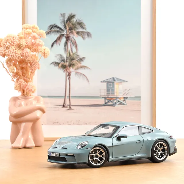 norev-porsche-911-s-t-2023-bleu-meissen-1-18 image 1