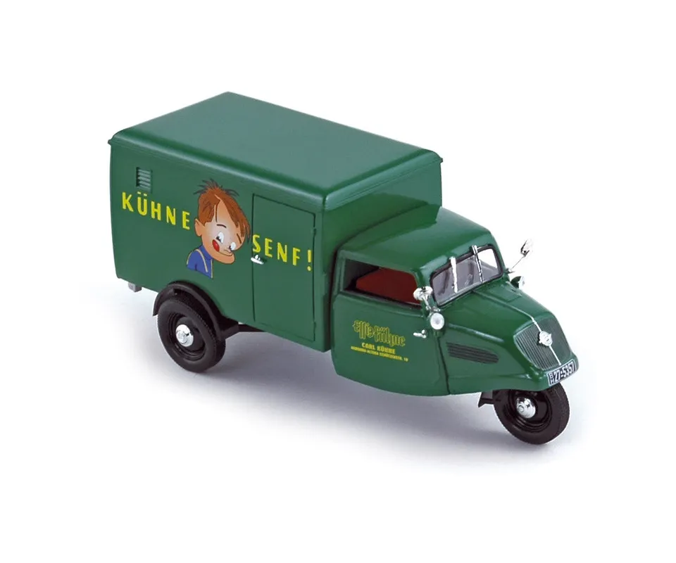 norev-tempo-hanseat-k-hne-senf-1950-1-43-furgone-vintage-da-collezione image 1