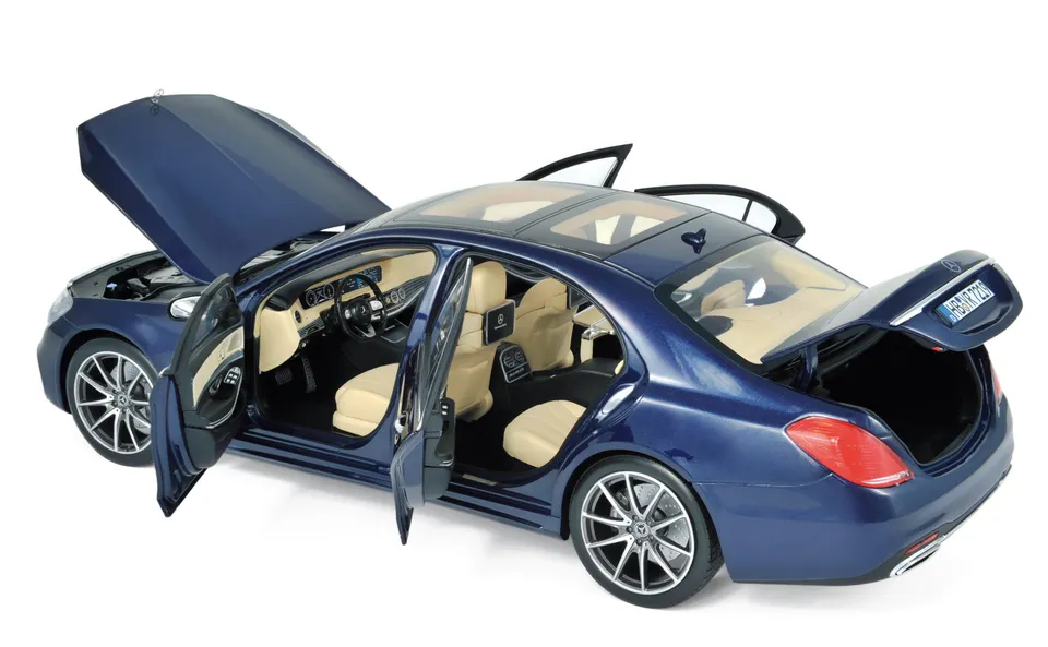 norev-mercedes-benz-s-class-amg-line-2018-modellino-1-18-blu-dark-blue image 1