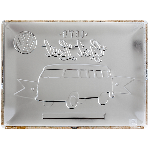 nostalgic-art-vw-bulli-let-s-get-lost-targa-in-metallo-30x40-cm-2 image 3