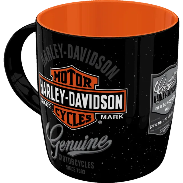 nostalgic-art-harley-davidson-genuine-logo-tazza-in-ceramica-330-ml-2 image 1