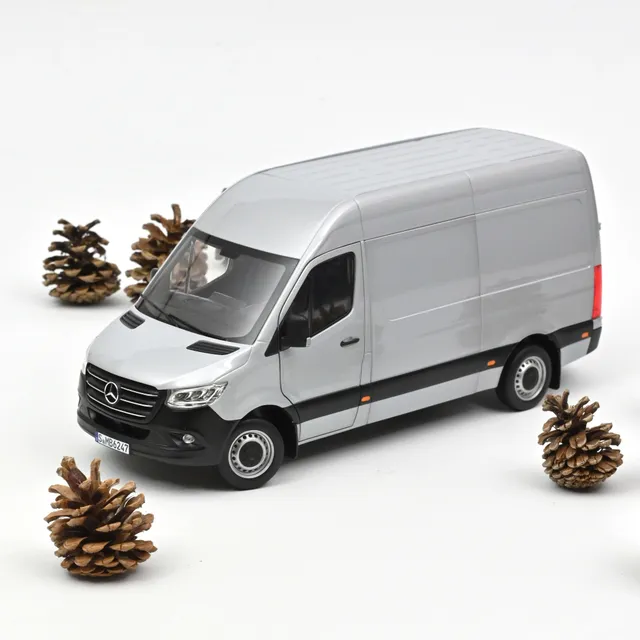 norev-mercedes-benz-sprinter-2018-argent-1-18-modellino-die-cast-furgone image 1