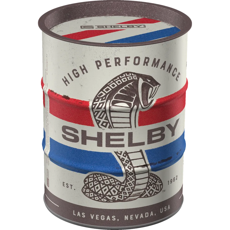 nostalgic-art-shelby-cobra-snake-salvadanaio-a-barile-600-ml image 1