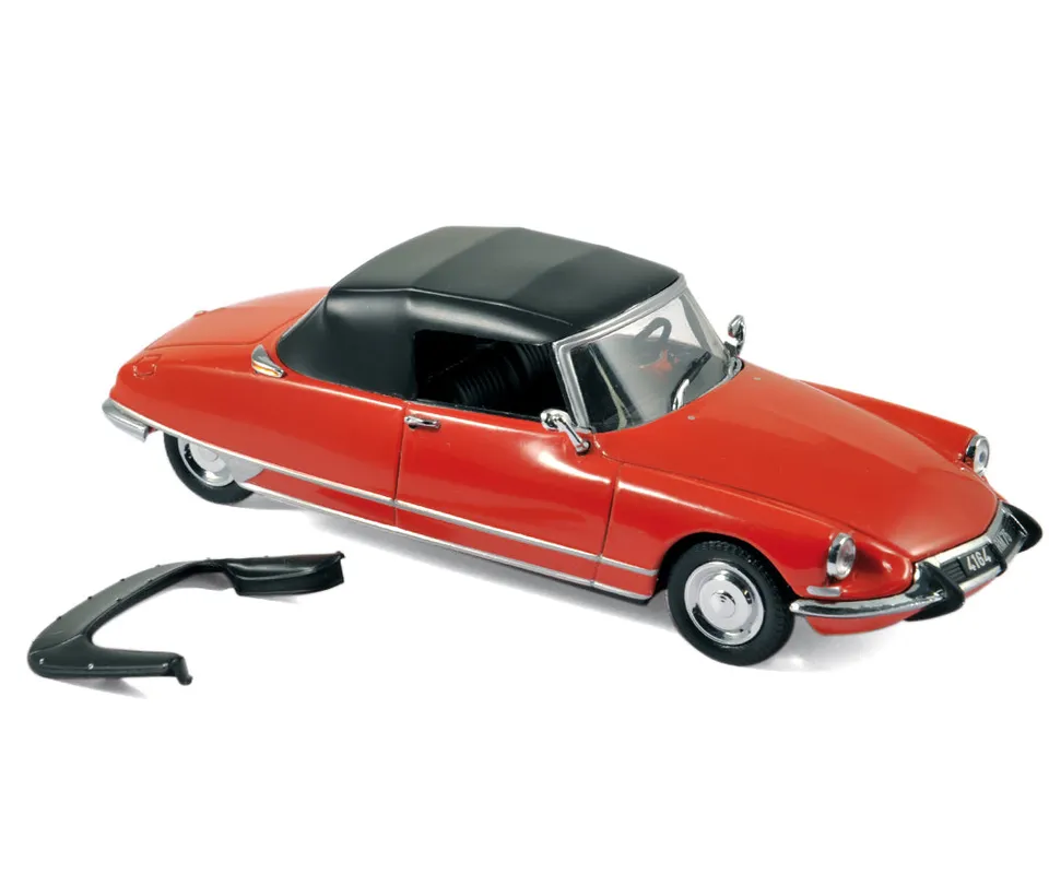 norev-citro-n-ds-19-cabriolet-1965-modellino-auto-1-43-rosso-corallo image 1