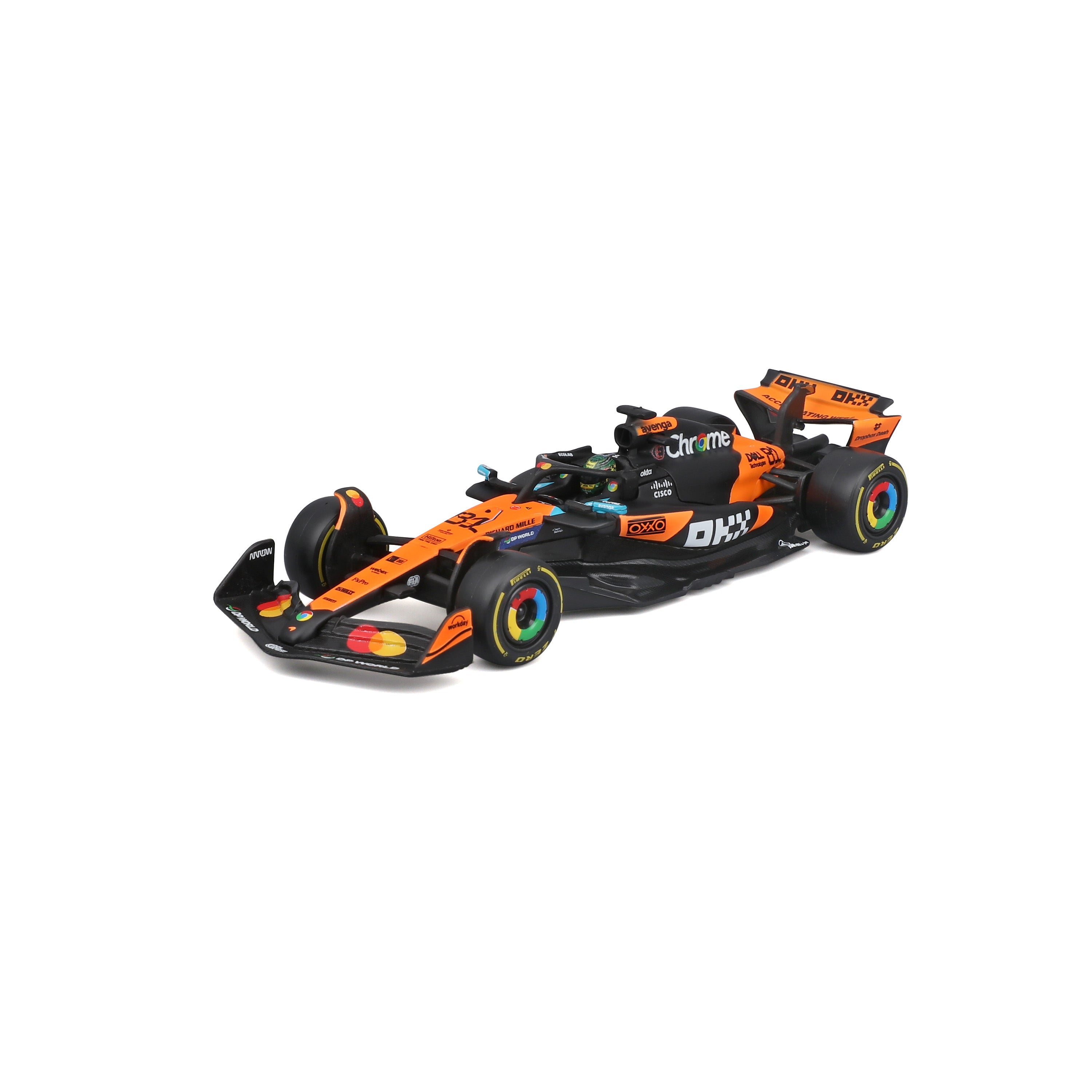 bburago-mclaren-f1-mcl39-2025-81-oscar-piastri-1-43-con-base-e-teca image 3