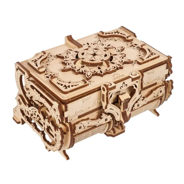 ugears-antique-box-scatola-meccanica-in-legno-con-6-scomparti image 1