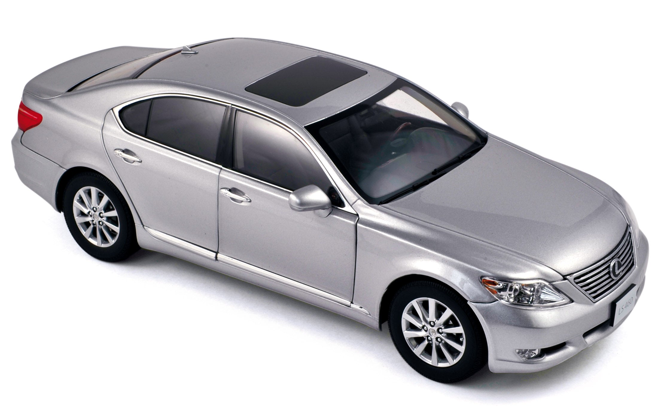 norev-lexus-ls460-2010-premium-argento-modellino-auto-1-18 image 1