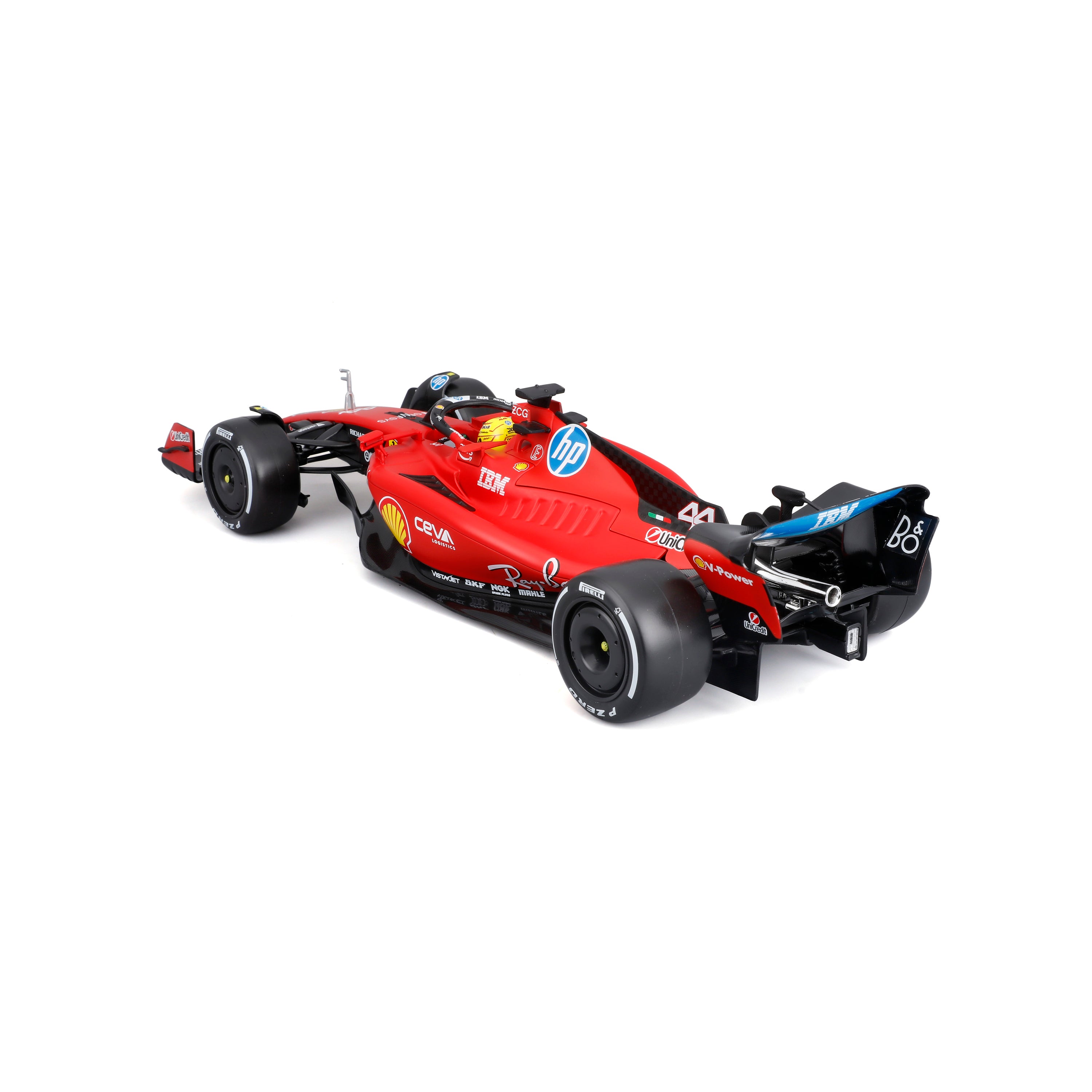 bburago-ferrari-sf-23-44-hamilton-test-fiorano-1-18-modellino-diecast-con-licenz image 5