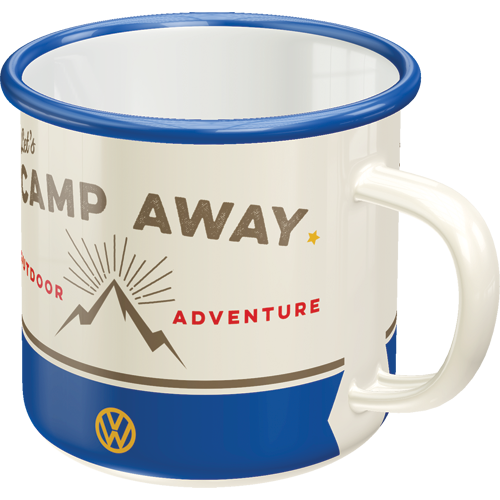 nostalgic-art-volkswagen-vw-bulli-let-s-camp-away-tazza-smaltata-360-ml image 4