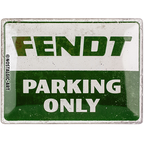 nostalgic-art-fendt-parking-only-targa-metallo-30x40-cm-licenza-ufficiale image 2