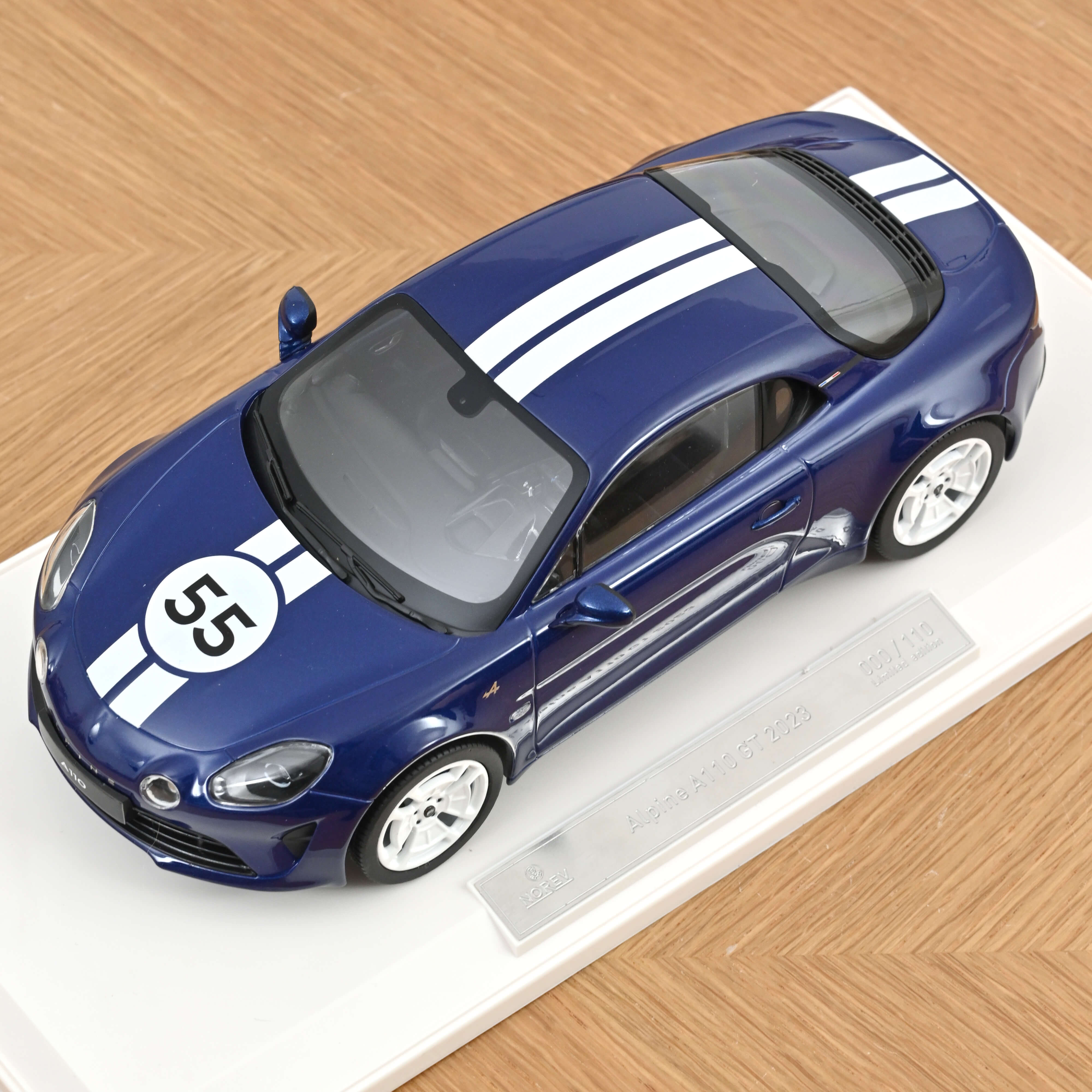 norev-alpine-a110-gt-racing-heritage-2023-bleu-abysse-1-18-110-pezzi image 4