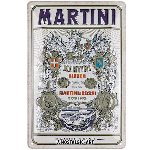 nostalgic-art-martini-bianco-vermouth-label-targa-in-metallo-20x30-cm-2 image 1