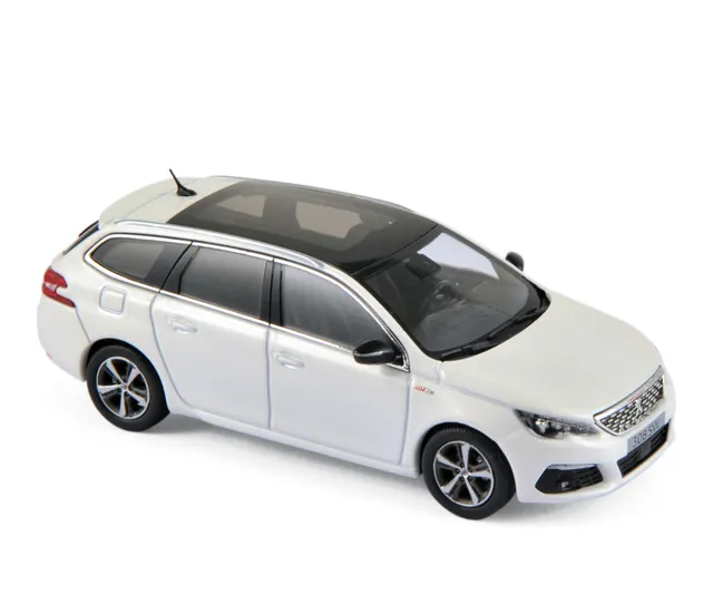 norev-peugeot-308-sw-gt-line-2017-bianco-perla-modellino-1-43 image 1