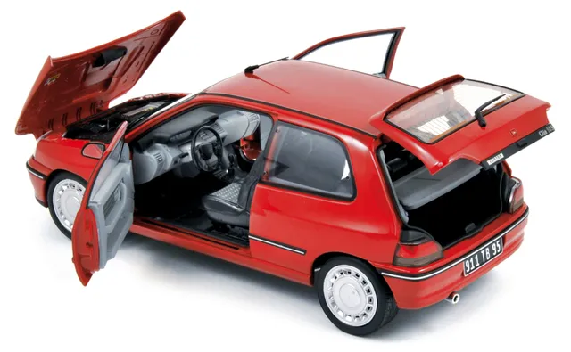 norev-renault-clio-16s-1991-rosso-vivo-modellino-auto-1-18 image 1