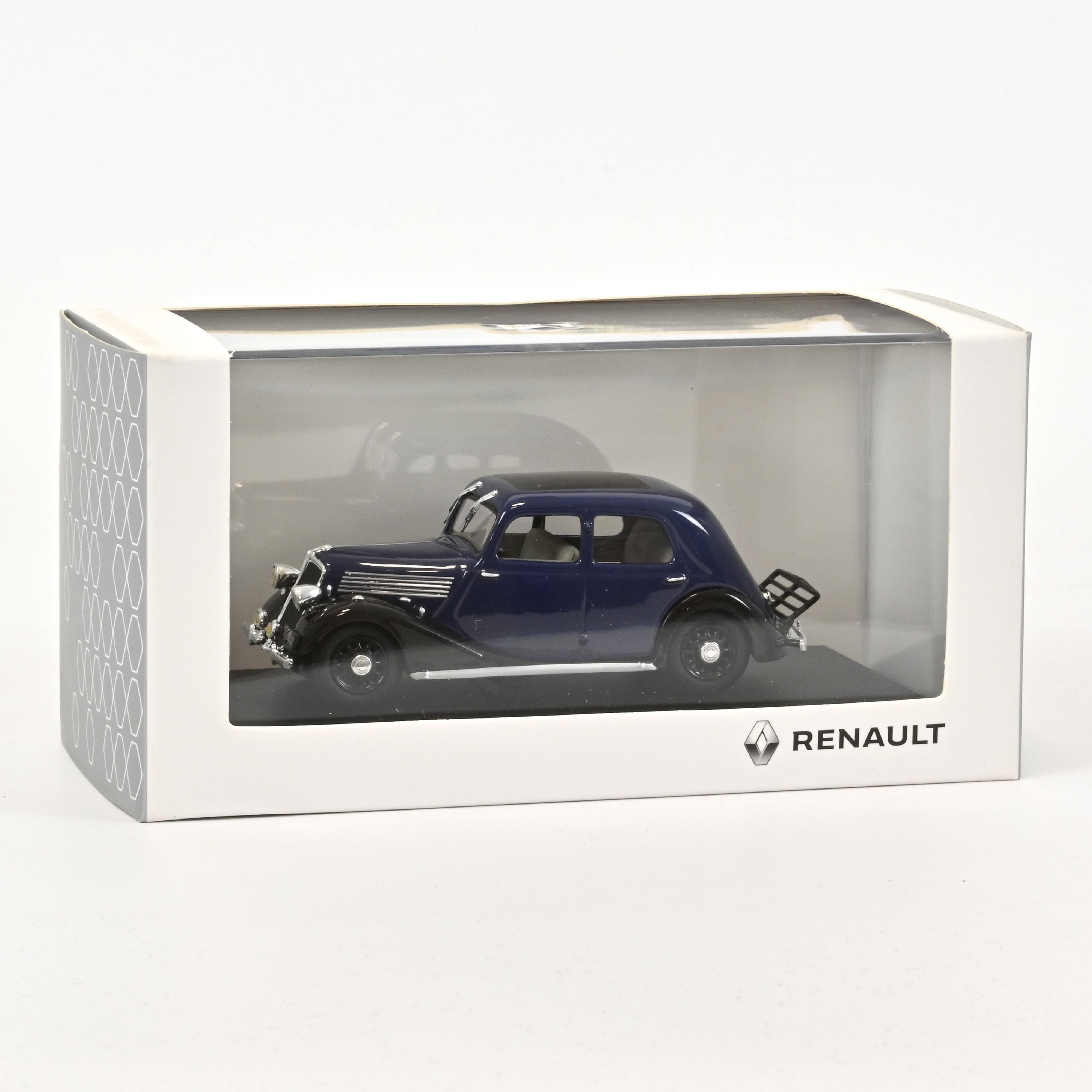 norev-renault-celtaquatre-1936-blu-scuro-e-nero-1-43 image 1
