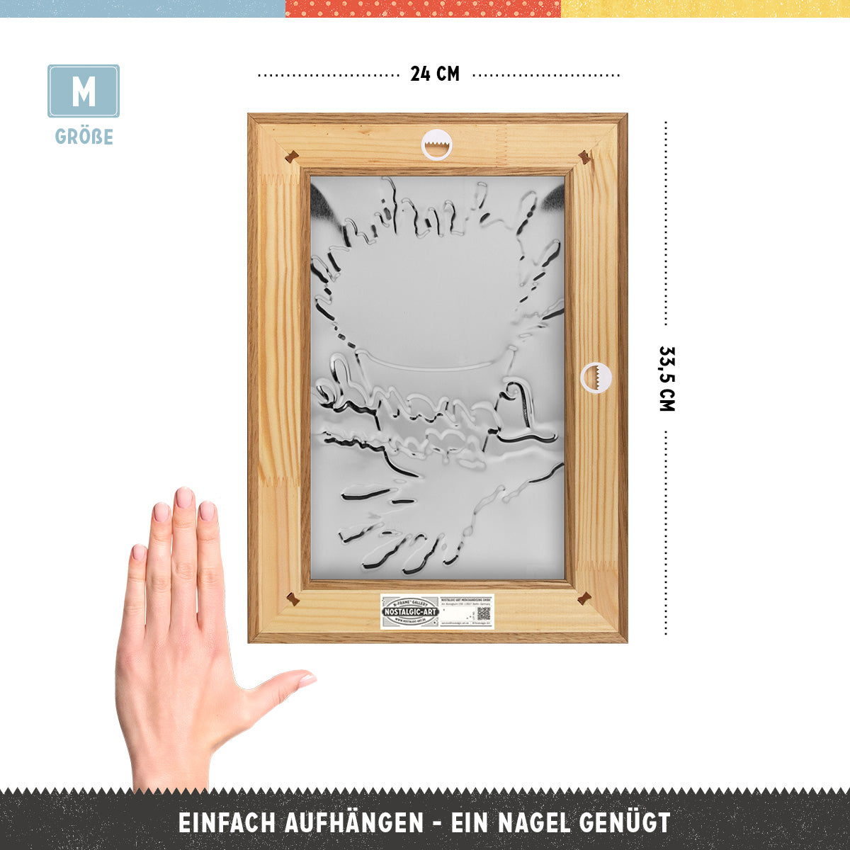 nostalgic-art-lavande-de-provence-n-frame-m-edition-cornice-in-legno-con-insegna image 2