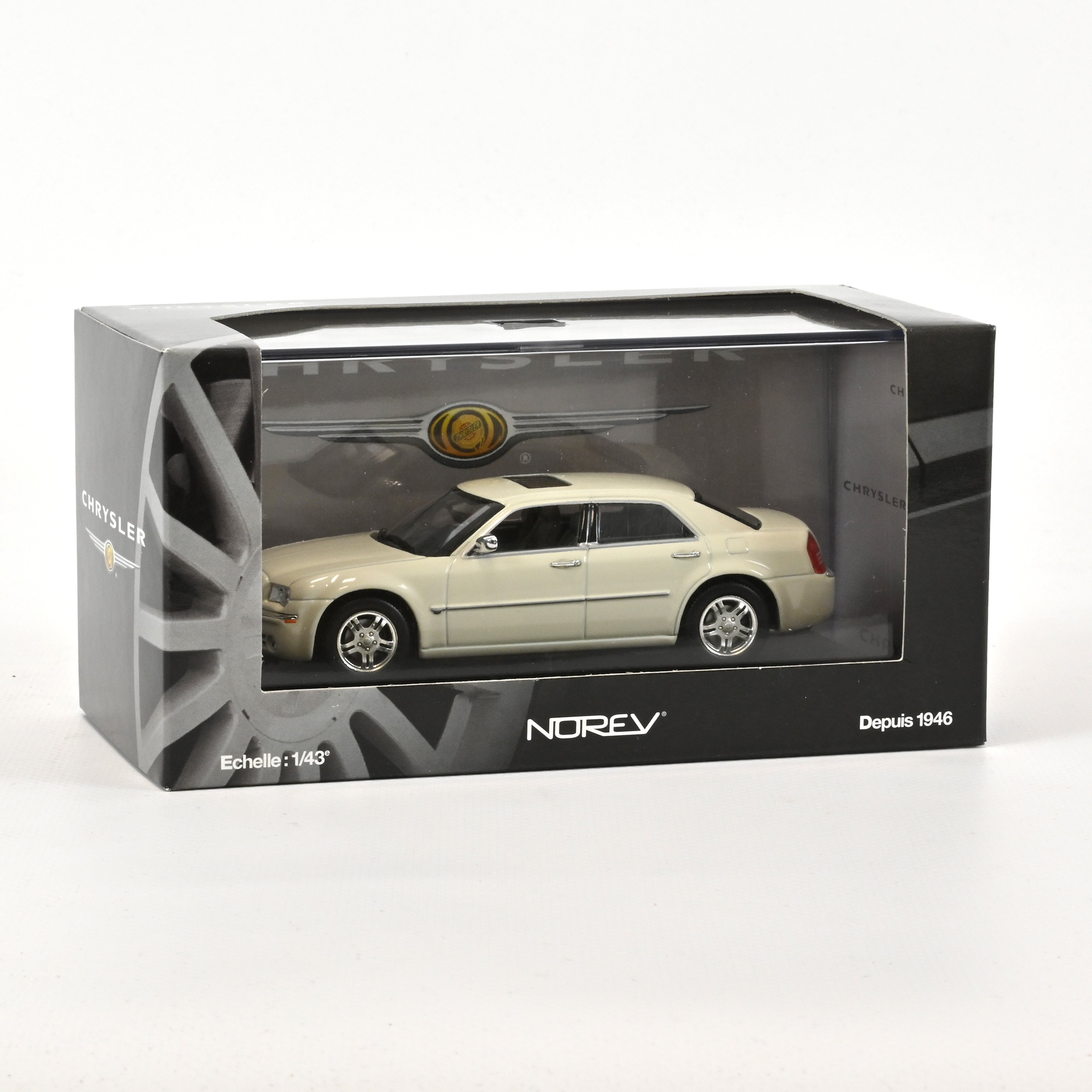 norev-chrysler-300-c-2005-vaniglia-1-43-modellino-die-cast image 1