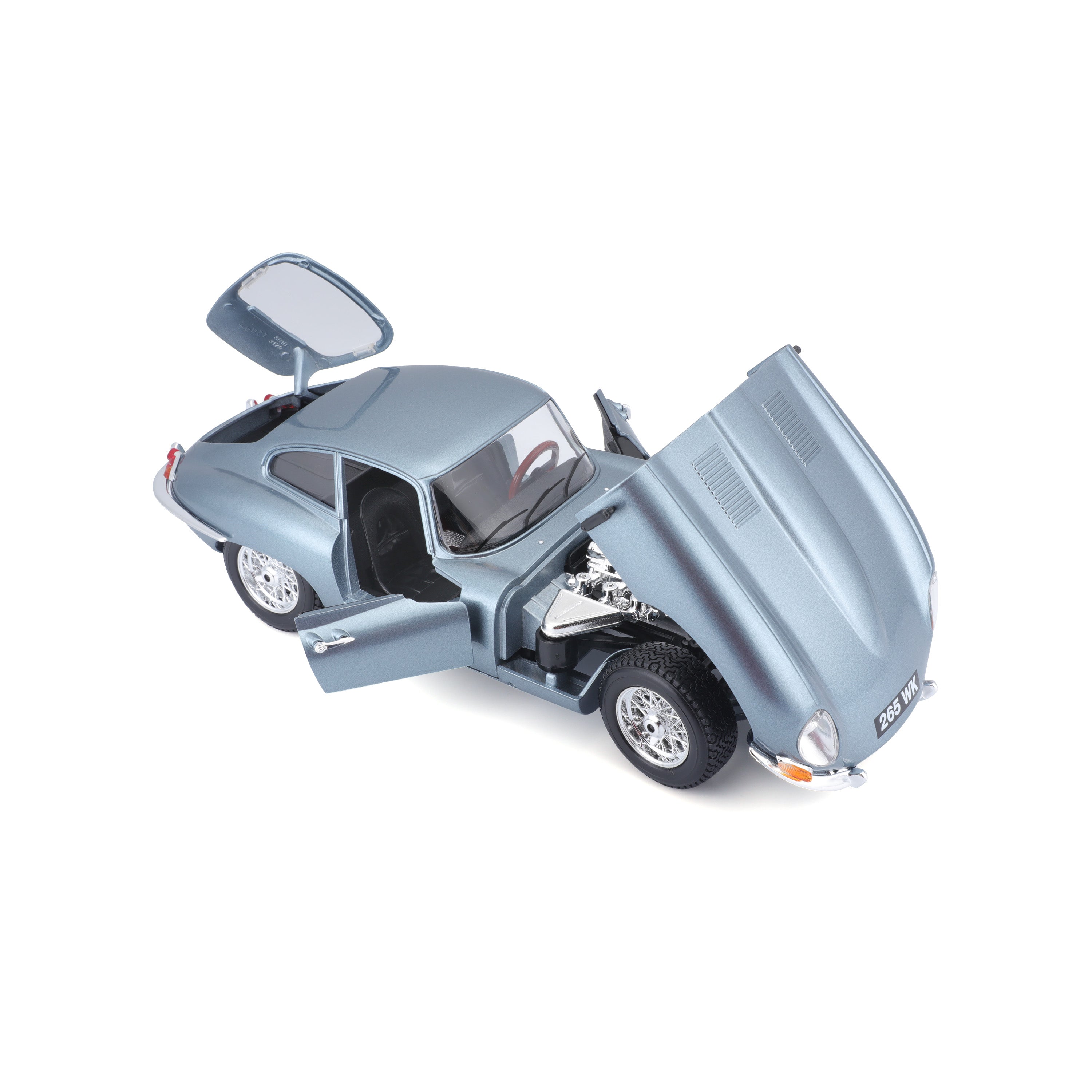 bburago-jaguar-e-type-coup-1-18-blu-chiaro-metallizzato image 6
