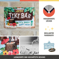 nostalgic-art-tiki-bar-targa-in-metallo-goffrata-20x30-cm image 2