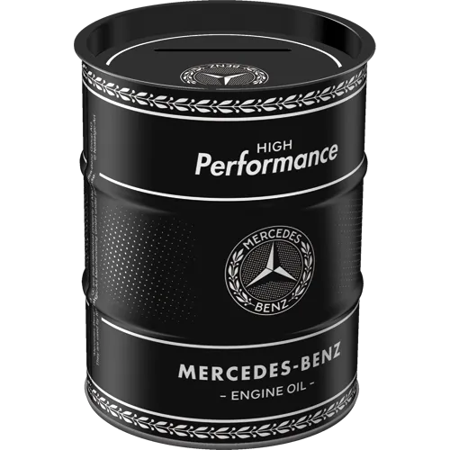 nostalgic-art-mercedes-benz-engine-oil-salvadanaio-a-fusto-600-ml image 1