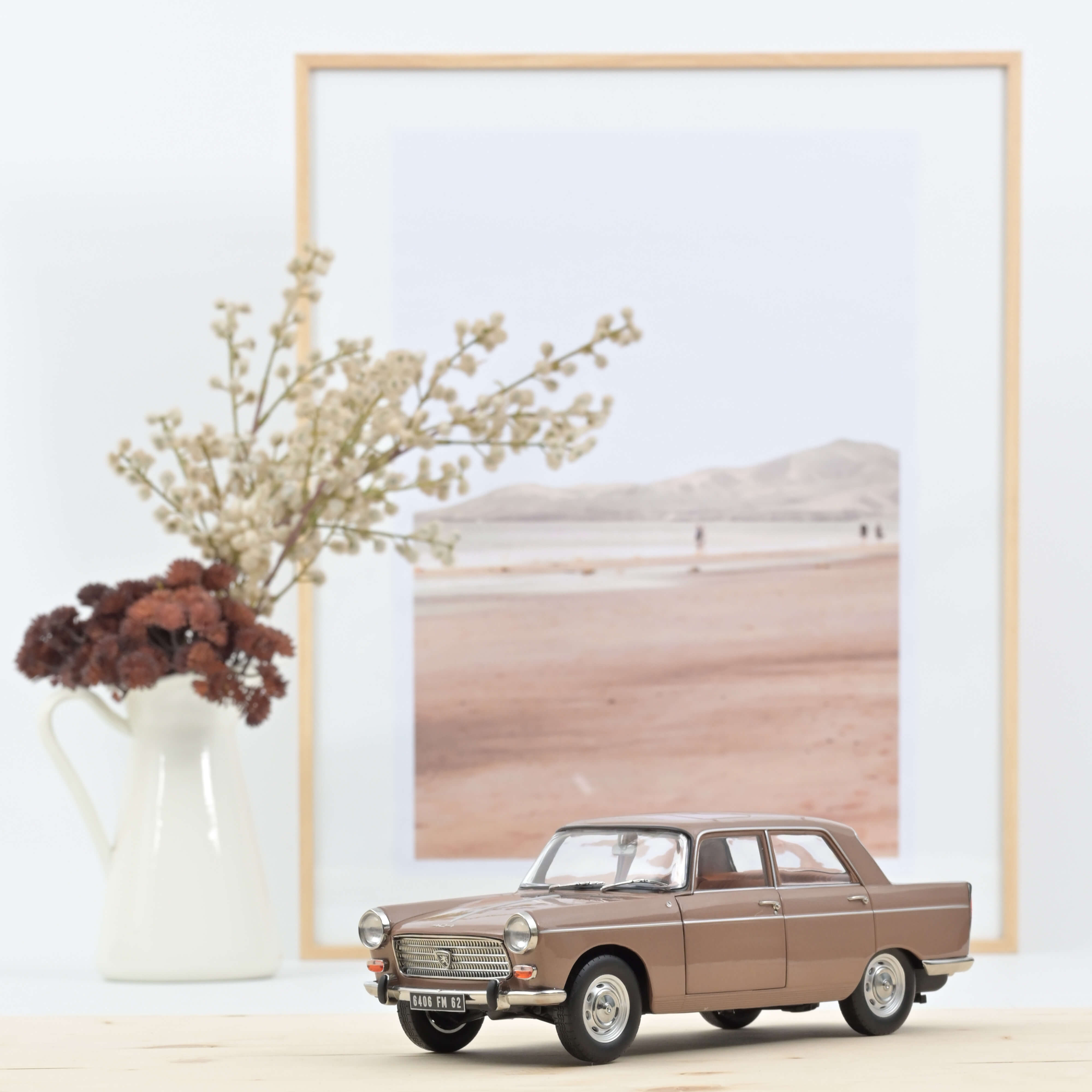 norev-peugeot-404-1965-marrone-metallizzato-con-caravane-h-non-set-modellini-1-1 image 5