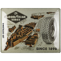 nostalgic-art-goodyear-factories-since-1898-targa-in-metallo-30x40-cm-2 image 2