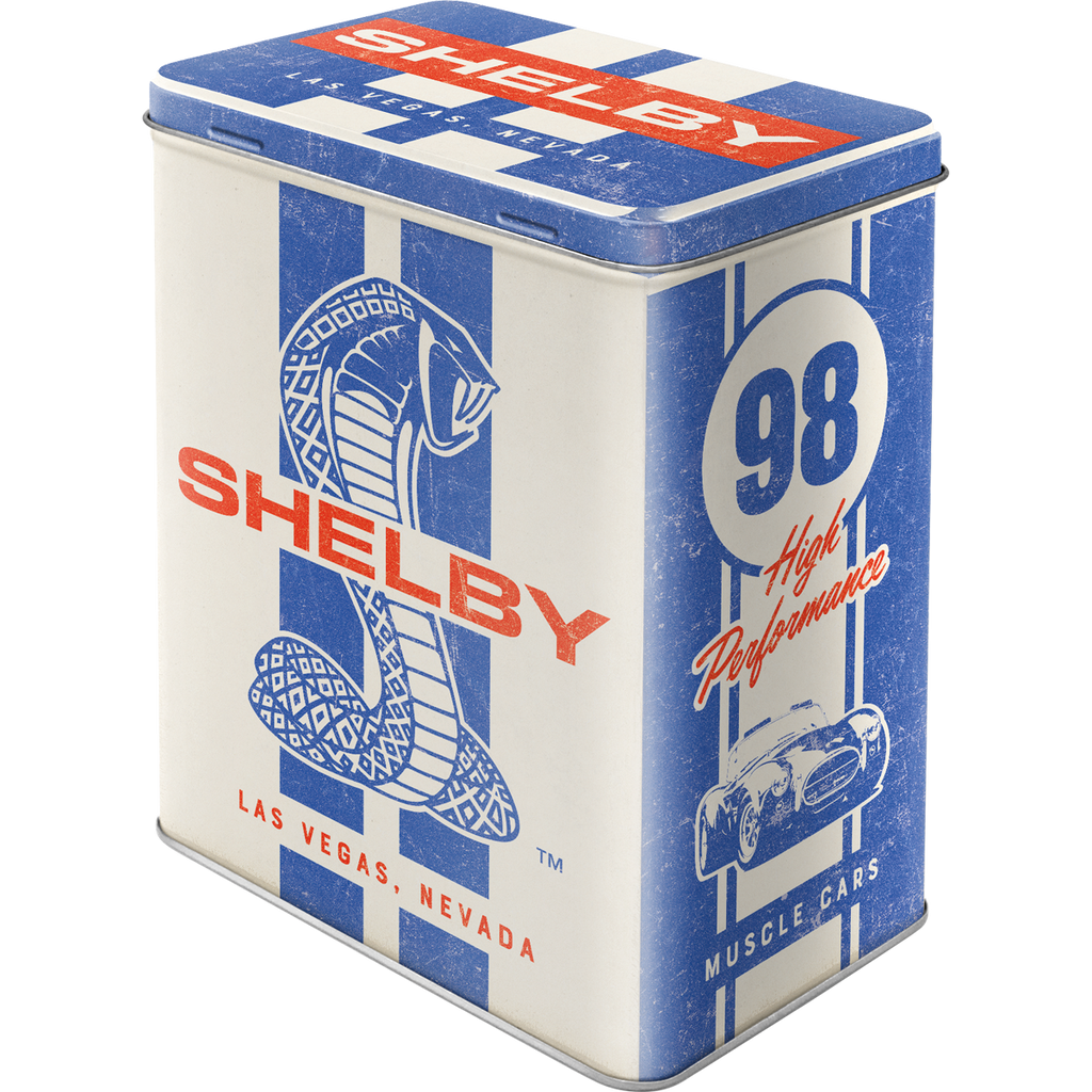 nostalgic-art-shelby-cobra-snake-98-scatola-metallo-3-litri-10x14x20-cm image 1