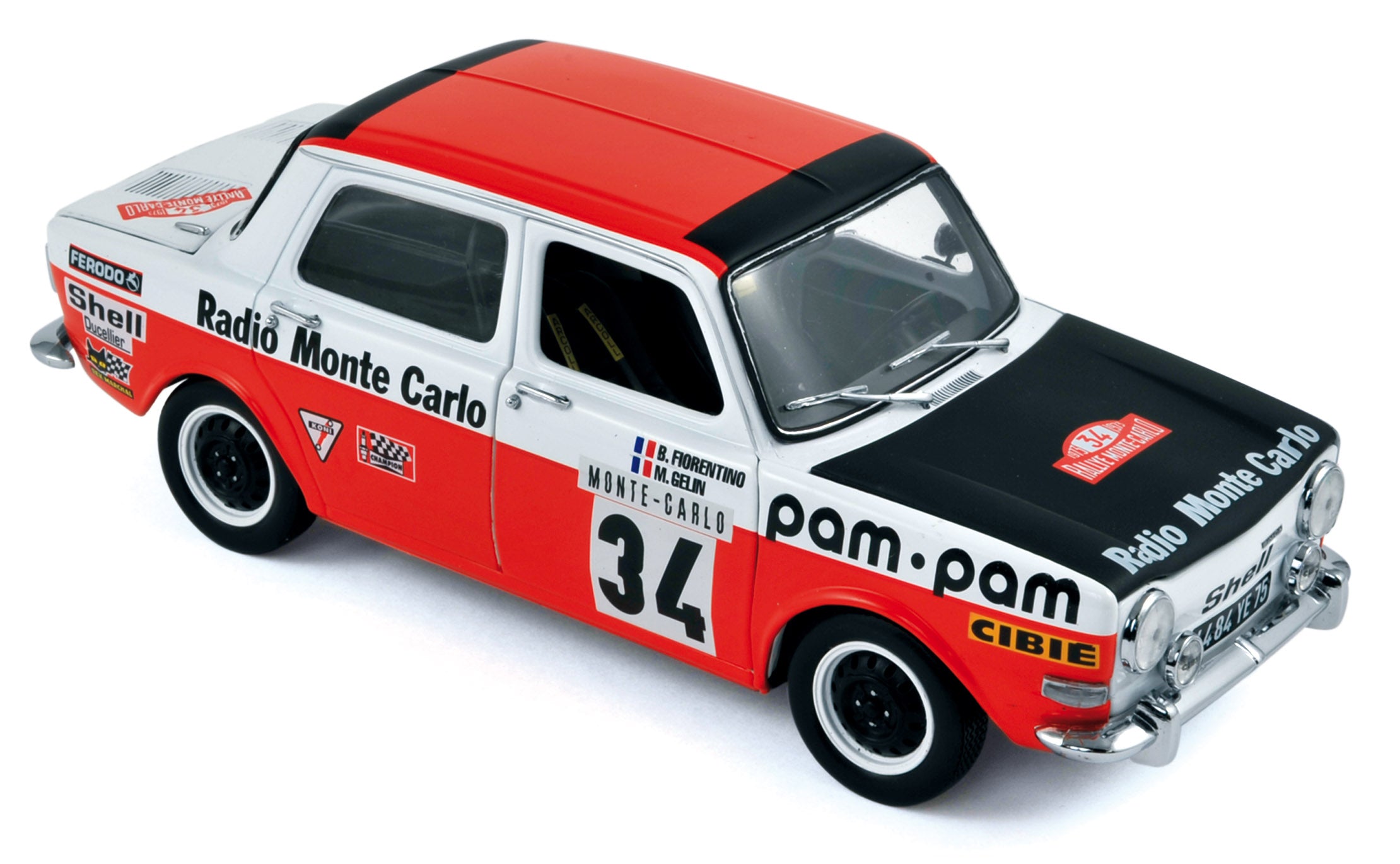 norev-simca-1000-rally-2-1973-monte-carlo-fiorentino-modellino-auto-1-18 image 1
