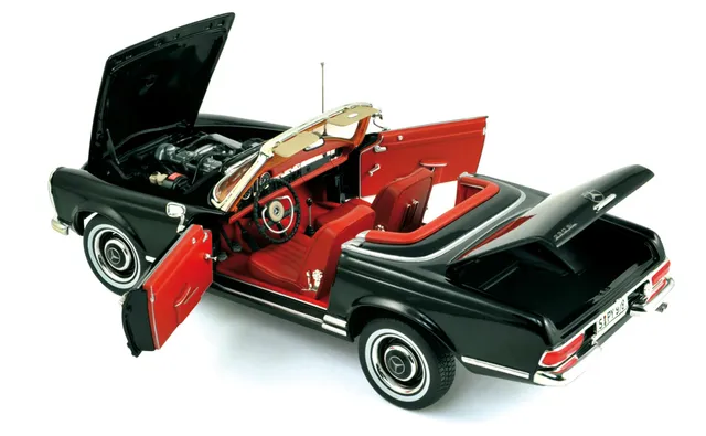 norev-mercedes-benz-230-sl-1967-modellino-die-cast-1-18-nero image 1