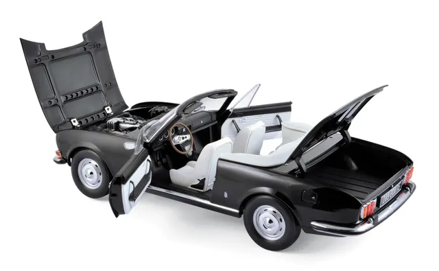 norev-peugeot-504-cabrio-1971-nero-modellino-auto-1-18 image 1