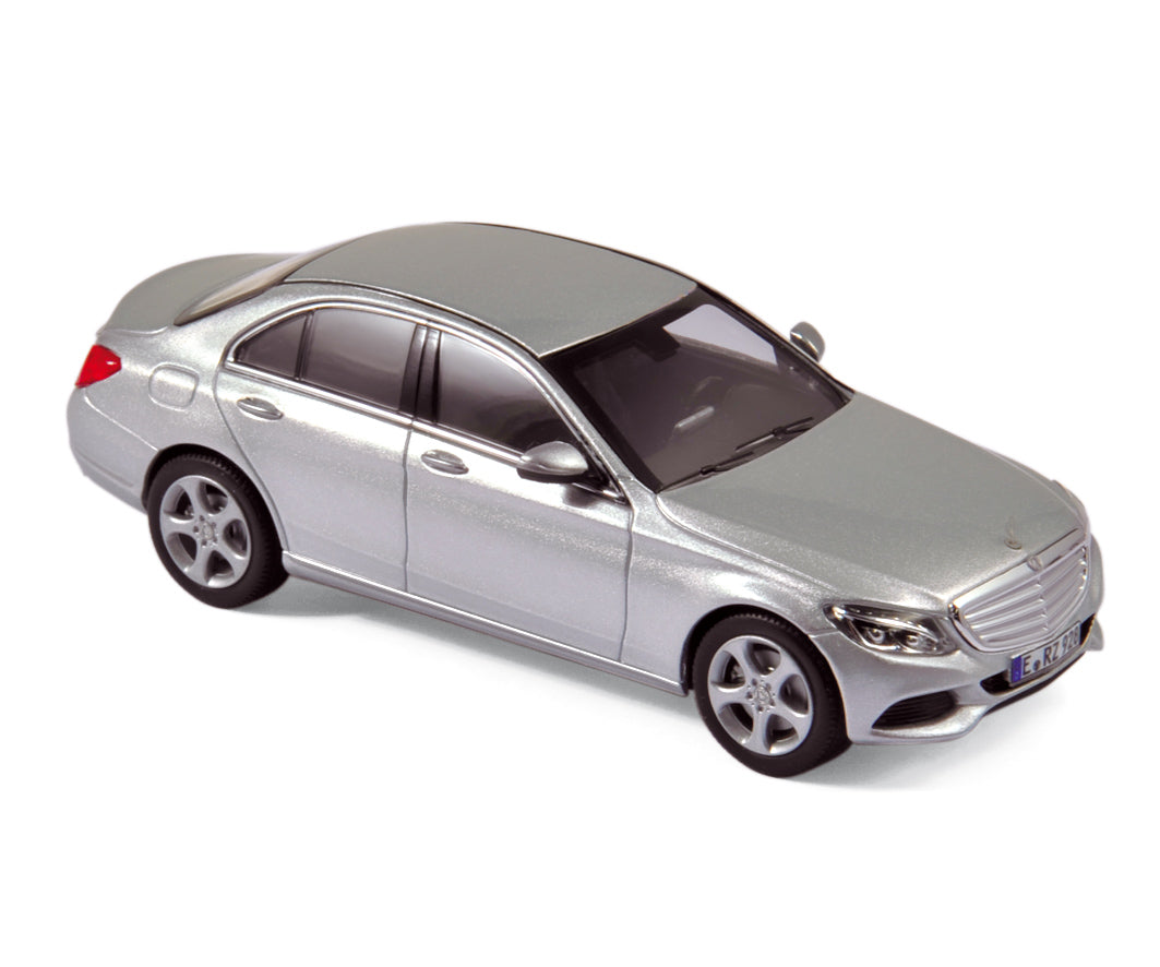 norev-mercedes-benz-classe-c-2014-argent-modellino-auto-1-18 image 1