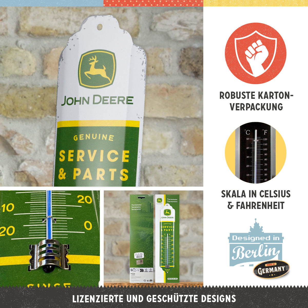 nostalgic-art-john-deere-service-parts-termometro-in-metallo-6-5x28-cm image 3