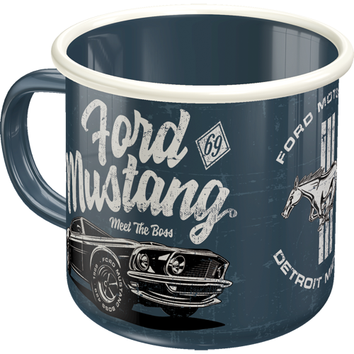 ford-mustang-the-boss-tazza-smaltata-nostalgic-art-360-ml image 1