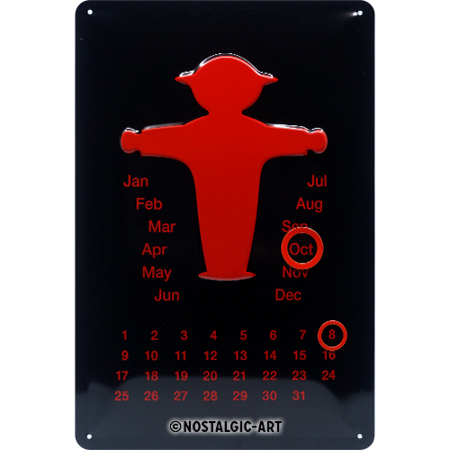 nostalgic-art-ampelmann-rot-targa-in-metallo-20x30-cm image 1