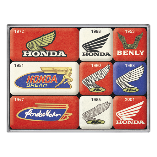 nostalgic-art-honda-mc-logo-evolution-set-calamite-7x9x2-cm-in-box-regalo image 1