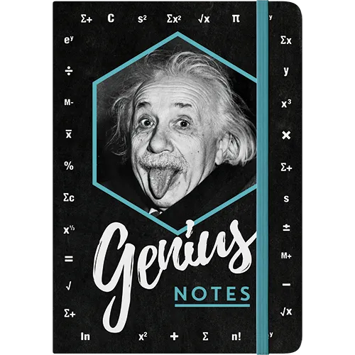 nostalgic-art-einstein-genius-notes-quaderno-a5-128-pagine-15x20-cm image 1