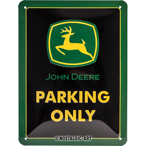 nostalgic-art-john-deere-parking-only-targa-in-metallo-15x20-cm image 1