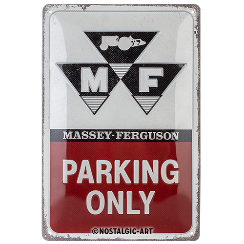 nostalgic-art-massey-ferguson-parking-only-targa-in-metallo-20x30-cm image 1